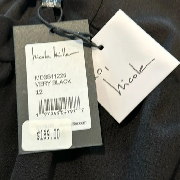 Nicole Miller Sleeveless Ruched Dress. Size 12 - Picture 5 of 14